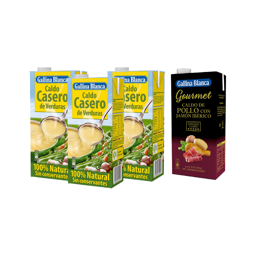 3 +1 Caldo Casero de Verdura