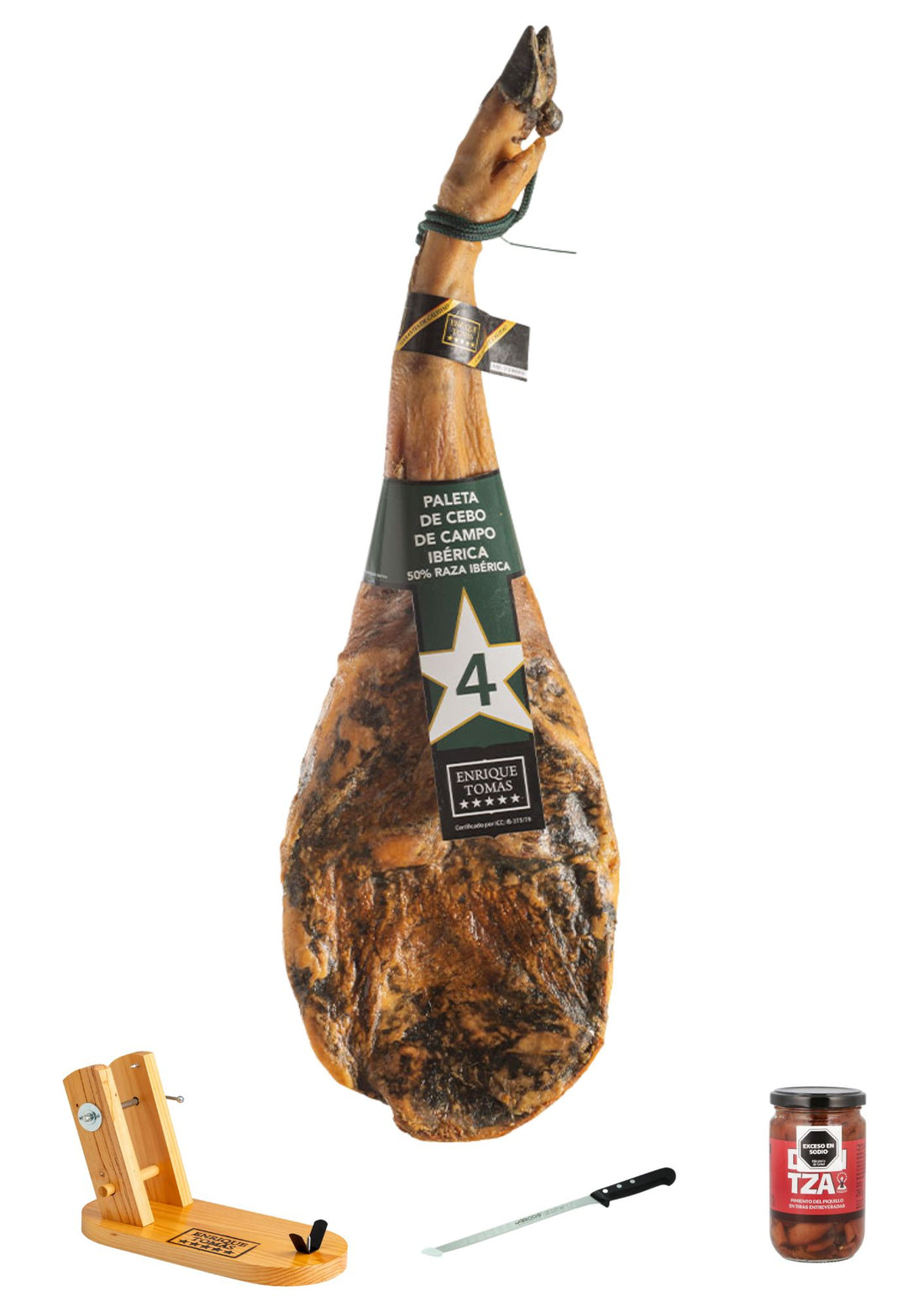 Paletilla de Campo Ibérico 50% y Jamonero