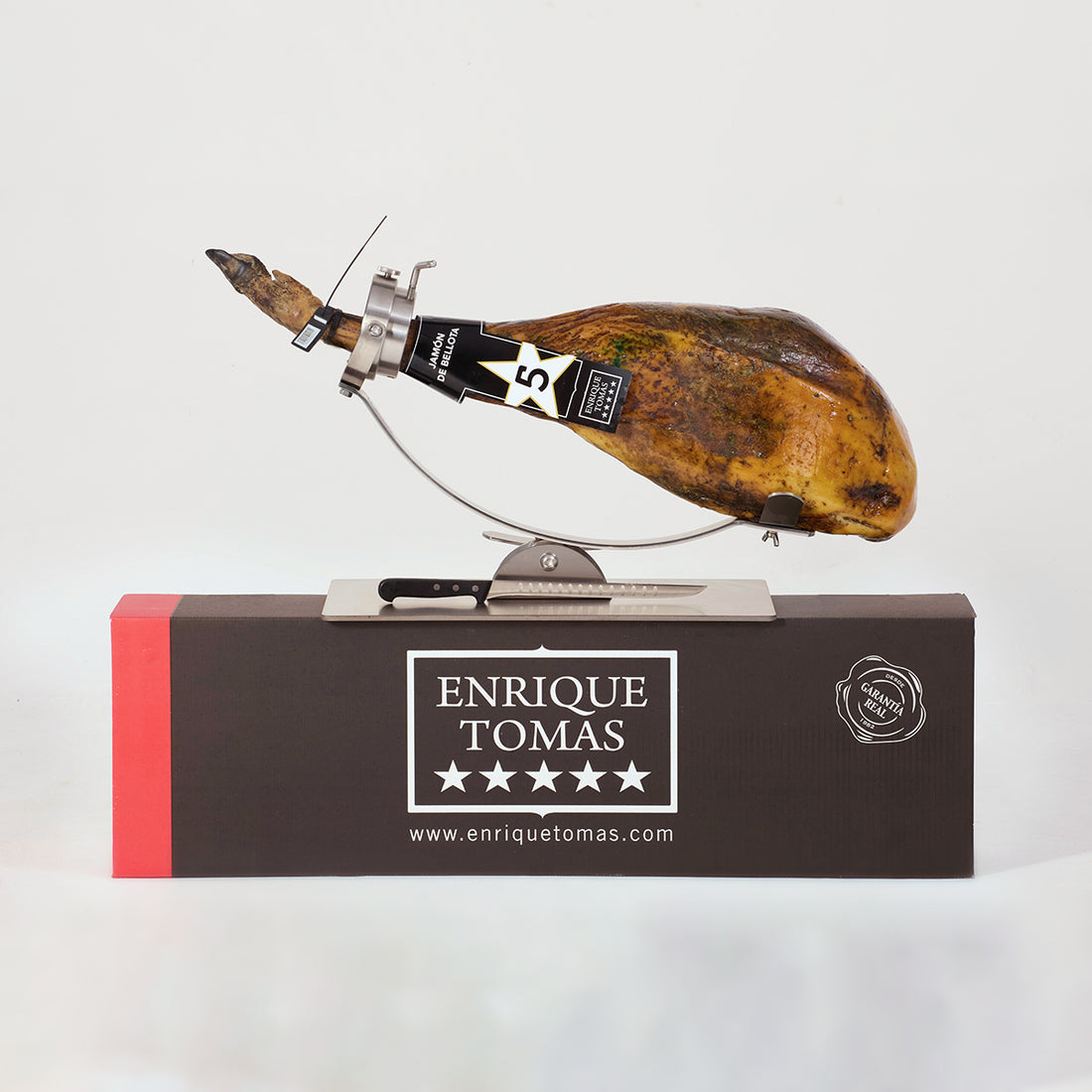 Combo Jamón Ibérico de Bellota Premiun + Jamonero