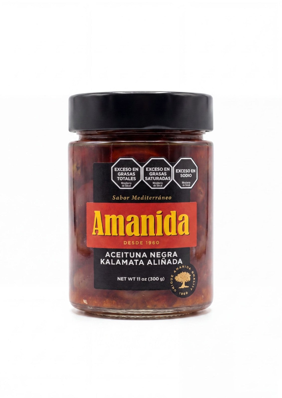 Aceituna Negra Kalamata Aliñada 300 gr