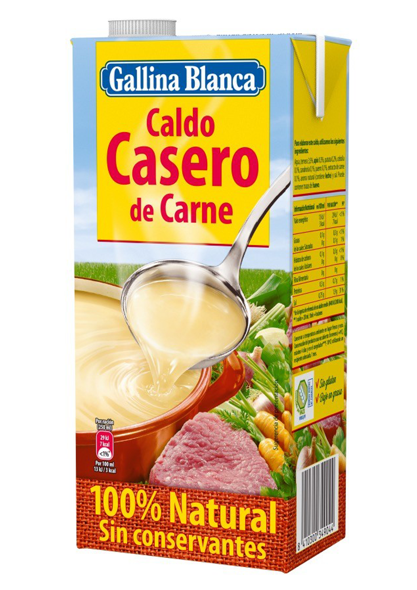 Caldo Casero de Carne 100% Natural