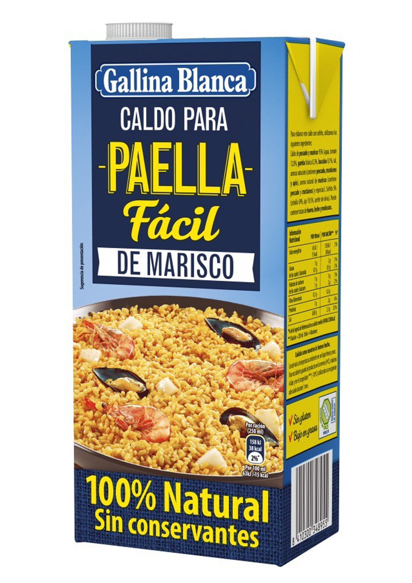 Caldo para Paella Fácil de Marisco 100% Natural