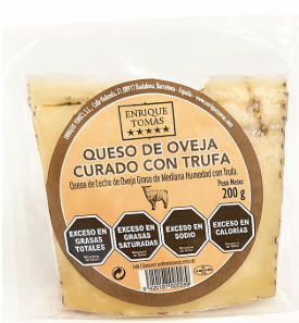 Cuña Queso Oveja Curado con Trufa 200gr