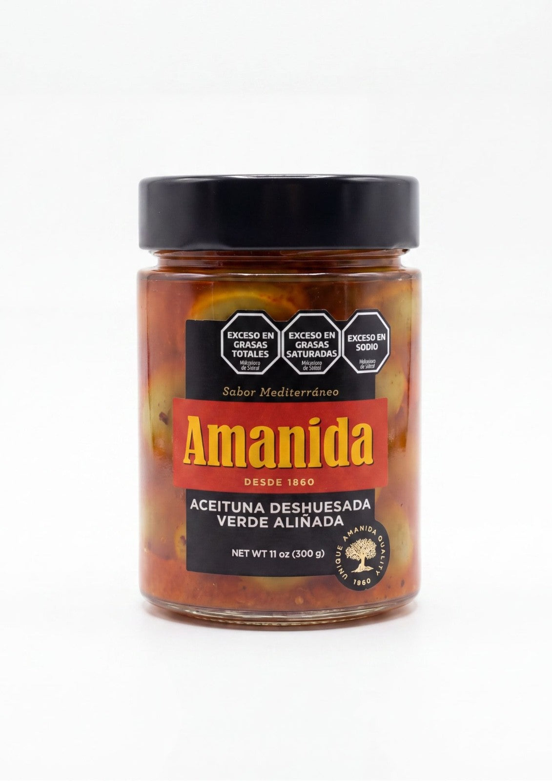 Aceituna Deshuesada Verde Aliñada - 300 gr