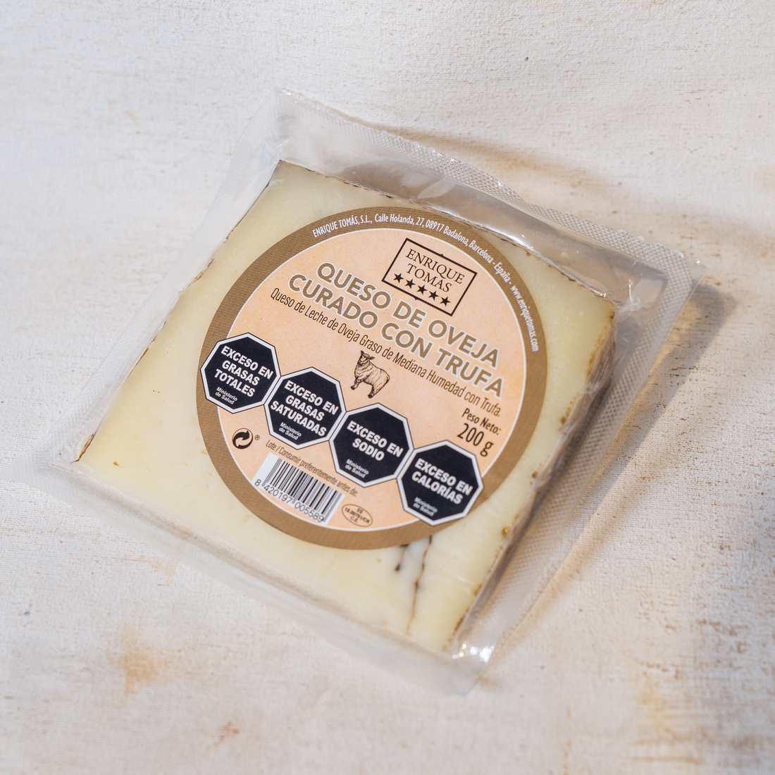 Cuña Queso Oveja Curado con Trufa 200gr